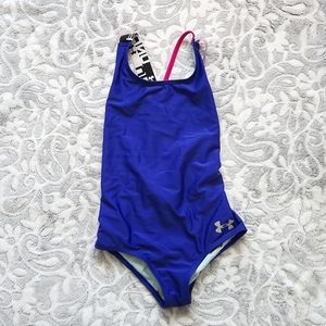 Girls size 8 Under Armour one piece bathing suit